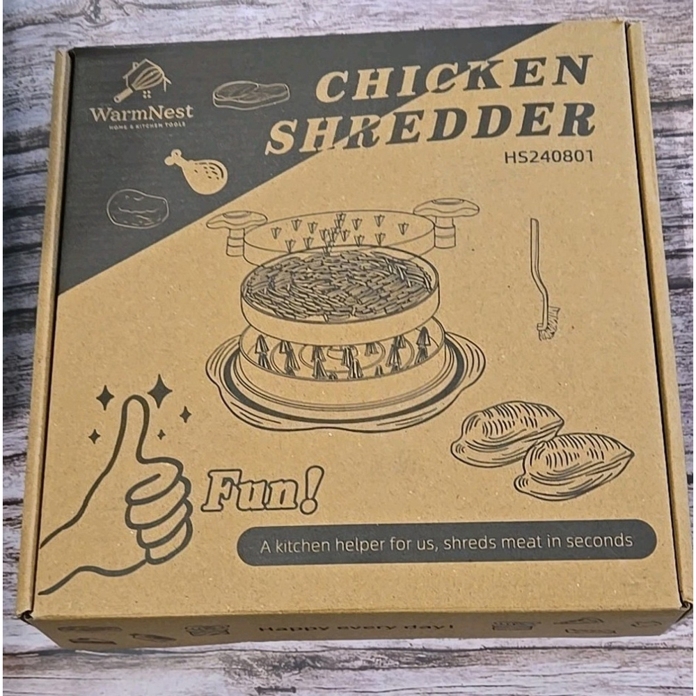 WarmNest Home & Kitchen Tools Chicken Shredder HS240801, NIB, Color: Black (165)